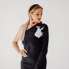 Flower Feather & Iron Lapel Pins for Clothes JEWB-WH0010-114A-6