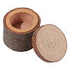 1Pc Wooden Ring Boxes with Lid DJEW-SP0001-10-1