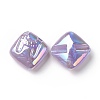 Rainbow Iridescent Plating Acrylic Beads LS-OACR-A010-06A-1