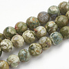 Natural Rhyolite Jasper Beads Strands G-S279-04-6mm-1