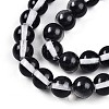 Baking Paint Transparent Glass Beads X1-DGLA-N011-8mm-10-3