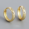 Plain 925 Sterling Hoop Earrings MU8410-09-1