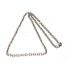 Tarnish Resistant 304 Stainless Steel Cable Chain Necklaces NJEW-M151-07P-2