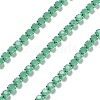 Iron Rhinestone Glass Cup Chain CH-U001-01A-2