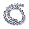 Transparent Electroplate Glass Beads Strands EGLA-N002-34D-F03-4