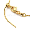 Heart with Evil Eye Enamel Slider Bracelet with Box Chains BJEW-G675-01G-4