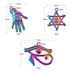 12Pcs 3 Style Plated Alloy Pendants X1-FIND-LS0001-44MC-3