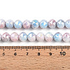 Electroplate Glass Beads Strands X-GLAA-N010-8mm-04-4