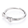 925 Sterling Silver Adjustable Ring Settings STER-T007-05P-4