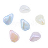 Rainbow Iridescent Plating Acrylic Beads OACR-N010-054-2