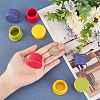 Gorgecraft 8Pcs 4 Colors Silicone Bottle Caps SIL-GF0001-22-3