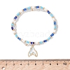Ocean Alloy Charm Bracelets BJEW-MZ00338-03-4