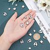 UNICRAFTALE 20Pcs 4Styles 304 Stainless Steel Pendants STAS-UN0024-10-2