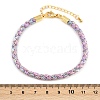 4MM Braided Nylon Cord Bracelets FIND-A057-01G-18-4