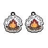 Baking Paint Alloy Enamel Pendants AL-CBA6AEB-13EB-01-1