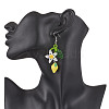 Handmade Glass Seed Beaded Dangle Earrings EJEW-MZ00477-3