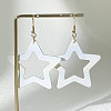 Alloy Acrylic Star Dangle Earrings for Women WG7A8ED-01-2