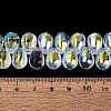 Electroplate Transparent Glass Beads Strands GL-N005-02A-B01-4