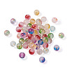 Frosted Spray Painted Glass Beads Strands GLAA-TA0003-10-18