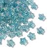 UV Plating Transparent Acrylic Beads OACR-G051-01G-1