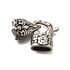 304 Stainless Steel Fold Over Clasps X-STAS-R140-10AS-01-1