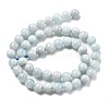 Natural Aquamarine Beads Strands G-R446-8mm-05-01-5