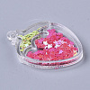 Transparent Acrylic Pendants X-TACR-R145-04-3