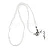 3.5MM Polyester Metallic Cord Braided Cord Necklace Making FB-CBAA152-01P-10-1