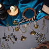 Rattan & Iron Witch Bells for Door Knob for Protection AJEW-CN0002-54-4