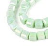 Anti-Tarnish Electroplate Glass Beads Strands GLAA-T025-6mm-10E-3