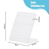 Frosted Slant Back Acrylic Earring Display Stands EDIS-WH0030-16-2
