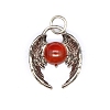 Natural Carnelian(Dyed & Heated) Pendants PW-WGE824C-05-1