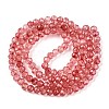 Transparent Glass Beads Strands X-GLAA-T023-4mm-A13-2