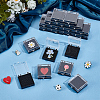 20Pcs Transparent Plastic Loose Diamond Storage Boxes with Sponge Inside CON-CL0001-24-4
