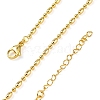 Rack Plating Brass Oval Link Chain Necklace NJEW-A035-06G-02-4