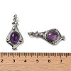 Natural Amethyst Pendants G-C096-03P-09-3