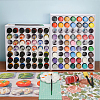 49-Hole Plastic Paint Organizer Stands ODIS-WH0038-132-8