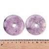 Natural Lepidolite Pendants G-K099-50mm-02-3