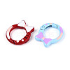 Spray Painted Alloy Spring Gate Rings PALLOY-T092-77-2