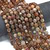 Natural Gold Sunstone Beads Strands G-K389-A51-01-2