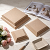 6Pcs MDF Pottery Clay Base Plate DIY-WH0061-060-4