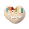Teachers' Day Silicone Beads SIL-D013-05C-1