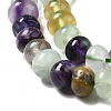 Natural Colorful Fluorite Beads Strands G-D481-19B-7