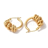 Ion Plating(IP) 304 Stainless Steel Hoop Earrings for Women EJEW-L287-007G-2