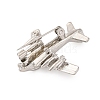 Zinc Alloy Crystal Rhinestone Brooch JEWB-U010-03P-02-2