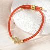 Adjustable Nylon Cord Bracelets X-BJEW-C096-01G-18-1