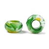 Two Tone Glass European Beads GDA009-5-2