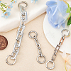 CHGCRAFT 3Pcs 3 Style Zinc Alloy & Acrylic Bag Extender Cable Chains FIND-CA0007-74-4