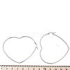 Tarnish Resistant 201 Stainless Steel Hoop Earrings EJEW-A052-11B-4