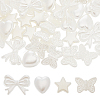 SUNNYCLUE 80G 4 Style ABS Plastic Imitation Pearl Beads KY-SC0001-69-1